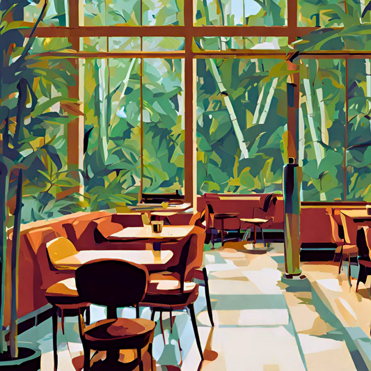 Brunch in the Botanic Cafe - 24 Color Paint by Number Kit