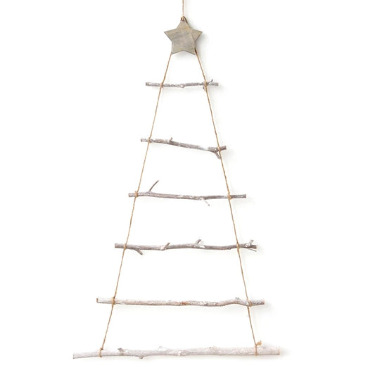 2022 New Nordic Style DIY Wooden Christmas Tree Artificial Fake Ornaments Wall Decoration