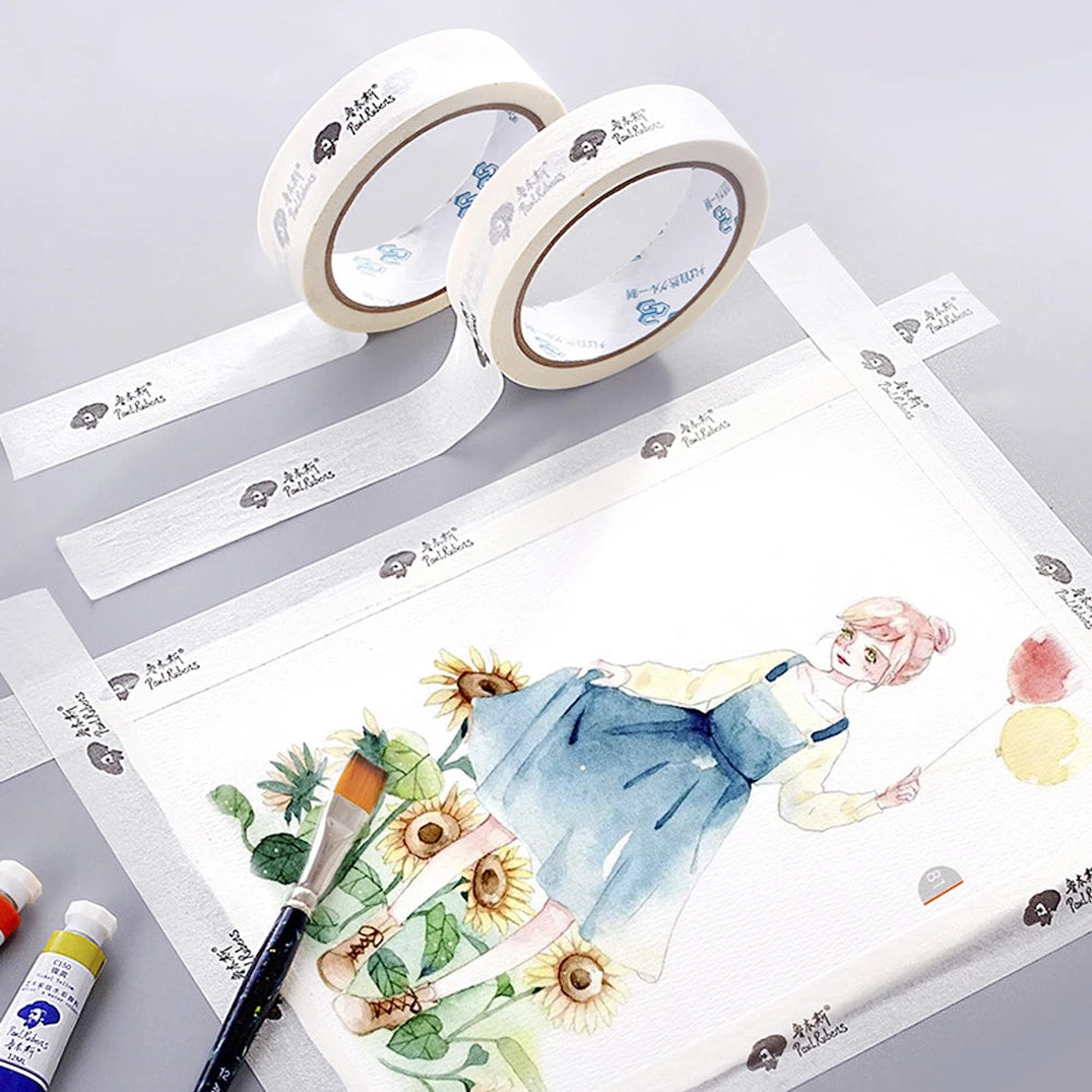 Paper Fixation Masking Tape Sketch Watercolor Painting Oil Painting Artist Washi Tape Sketch Fixation Sticky Traceless Tape