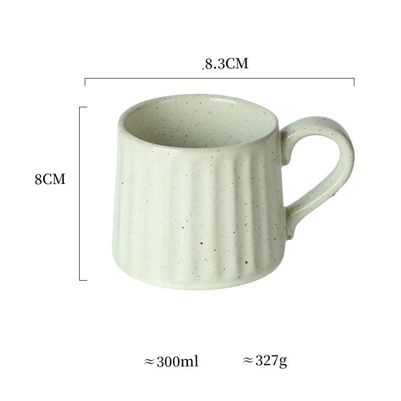 Ceramic Coffee Cup Set European American Roman Ear Hanging Flower Cups Restaurant Office Commercial Mugs Cup Plate Wholesale