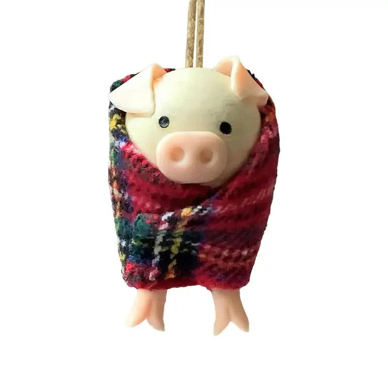 Pigs In Blankets Christmas Tree Pigs Ornament Handmade Pigs In Blankets Ornament Gift Box Decor Secret Santa Gift