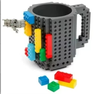 350ml Creative Milk Mug Coffee Cups Creative Build-on Brick Mug Cups Drinking Water Holder Building Blocks Design