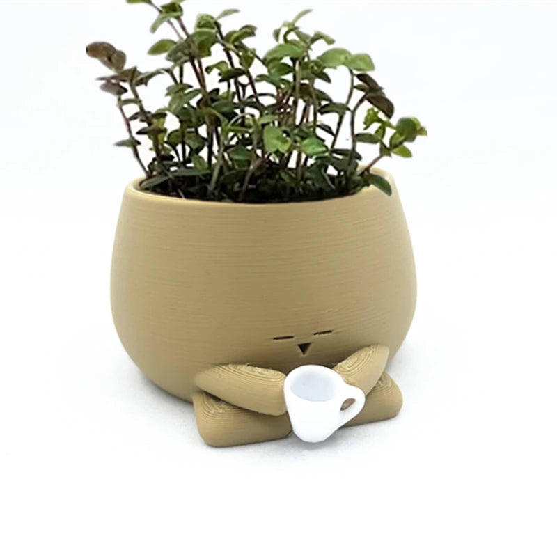 Cozy Pot Holding Drink Planter Pot Gardening Pot Small Plant Holder Air Plant Holder Plant Pots Flower Pots for Indoor Plants