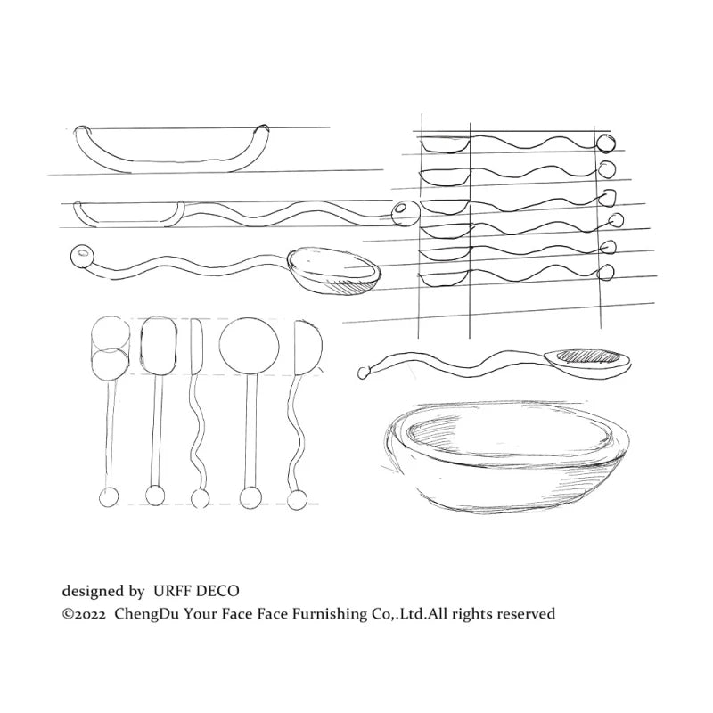 Creative Glass Milk Spoon Colored Transparent Coffee Dessert Stirring Spoon Long Wave Handle Round Kitchen Tableware Stirrer Rod