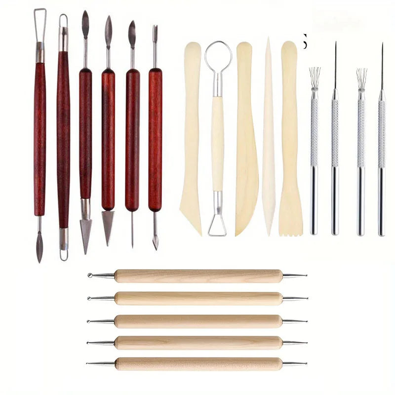 Clay Tools Kit Polymer Clay Tools Ceramics Clay Sculpting Air Dry Clay Tool Set for Pottery Craft Baking Carving Molding Shaping