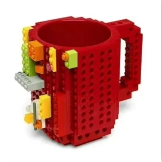 350ml Creative Milk Mug Coffee Cups Creative Build-on Brick Mug Cups Drinking Water Holder Building Blocks Design