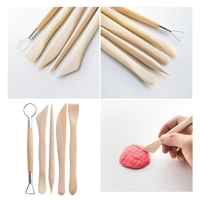 Clay Tools Kit Polymer Clay Tools Ceramics Clay Sculpting Air Dry Clay Tool Set for Pottery Craft Baking Carving Molding Shaping