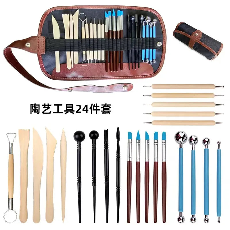 Clay Tools Kit Polymer Clay Tools Ceramics Clay Sculpting Air Dry Clay Tool Set for Pottery Craft Baking Carving Molding Shaping