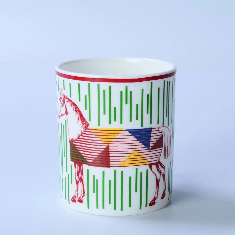 Oriental Horse Bone China Mug Creative Gift Office Home Morning Tea Coffee Cup Mugs Coffee Cups Self Stirring Mug