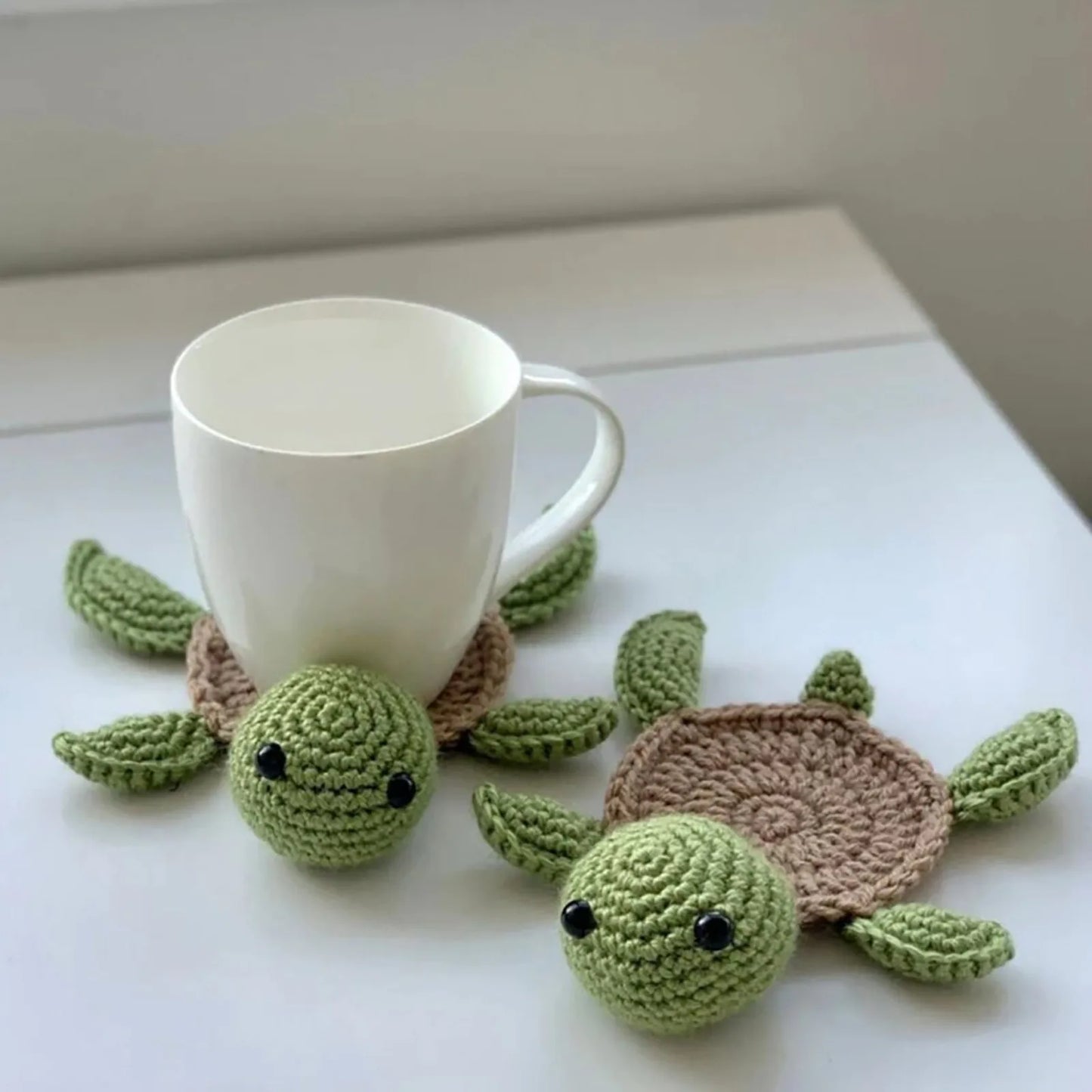 Cute Turtle Mug Blanket Handmade Crochet Mug Blanket Crochet Turtle Mug Blanket Mug Mug Blanket Housewarming Gift Home