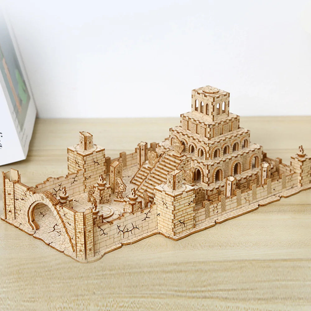 3D Model Puzzle Magic House Wooden Puzzle 3D For Adults party Games Building Block Toy Exquisite Birthday Gifts For Kids