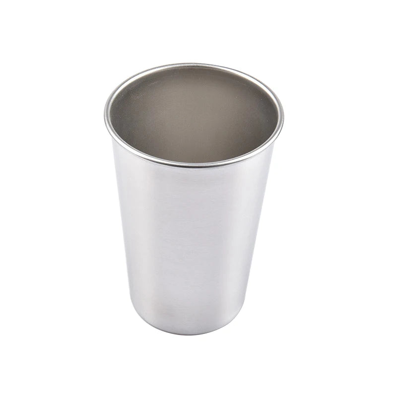 Stainless Steel Metal Cup Beer Cups White Wine Glass Coffee Tumbler Travel Camping Mugs Drinking  Tea Mug Set Outdoor