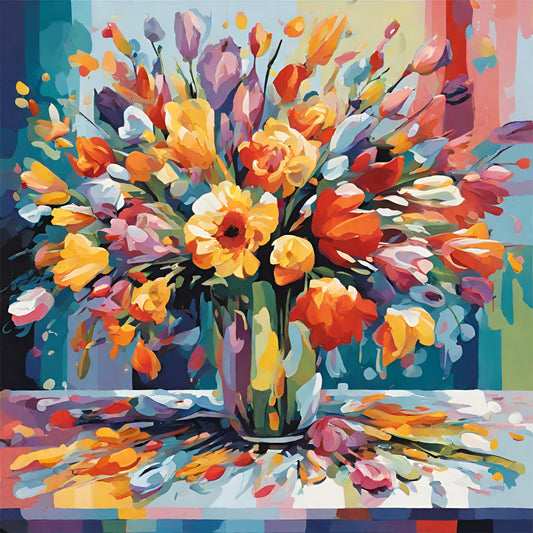 New* Spring Burst  - 24 Color Paint by Number Kit