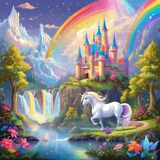 New* Unicorn Dreamland  - 24 Color Paint by Number Kit
